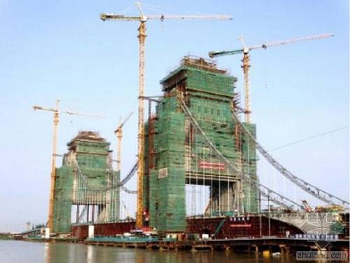 萬(wàn)福大橋九十米高塔